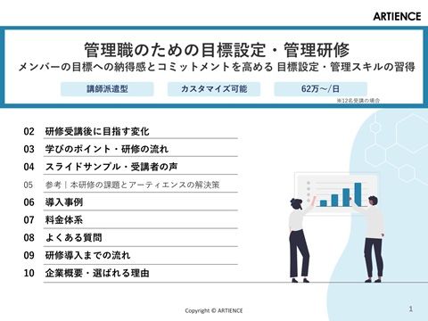 【目標設定・管理研修】目標に“納得”と“主体性”を生む管理職へ