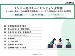 【チームビルディング研修】チームの一員としての当事者意識を高める