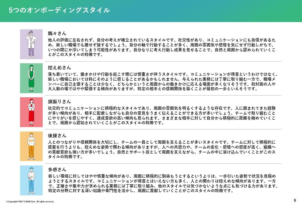 オンボーディングスタイル診断