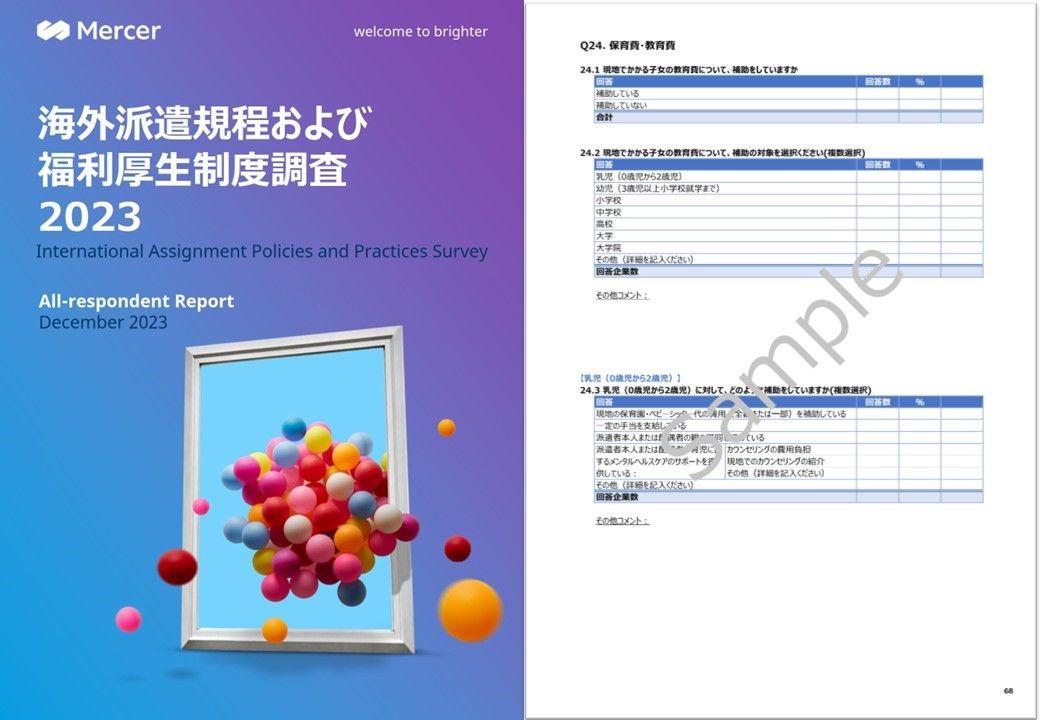 海外派遣規程および福利厚生制度調査(IAPPS)