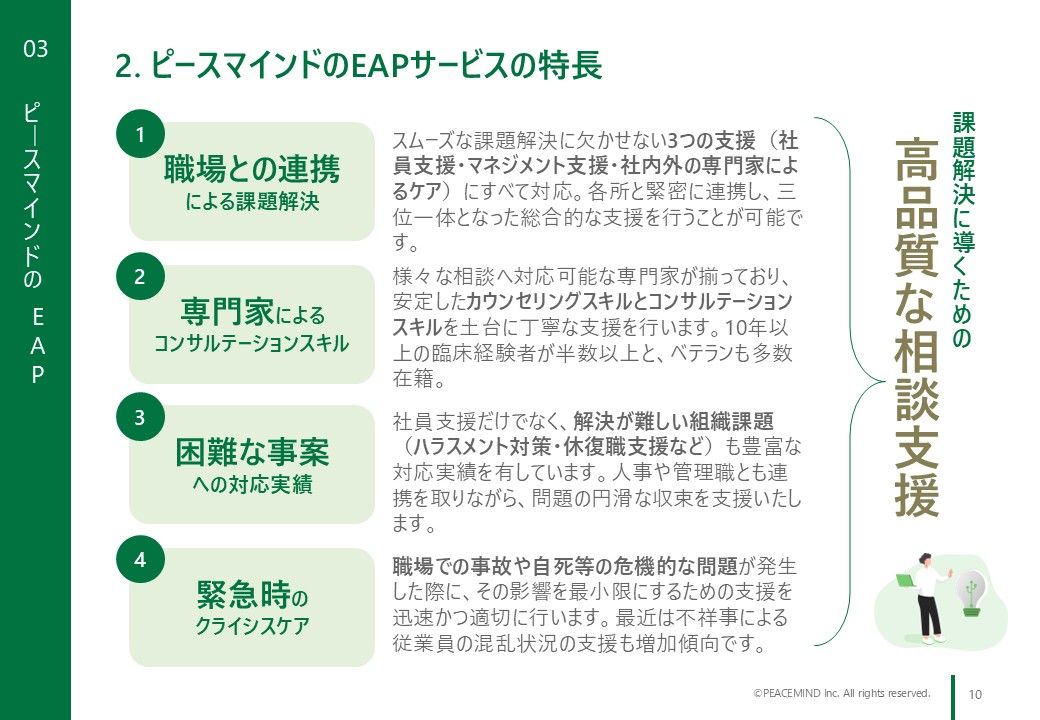 EAP(従業員支援プログラム)サービス紹介資料