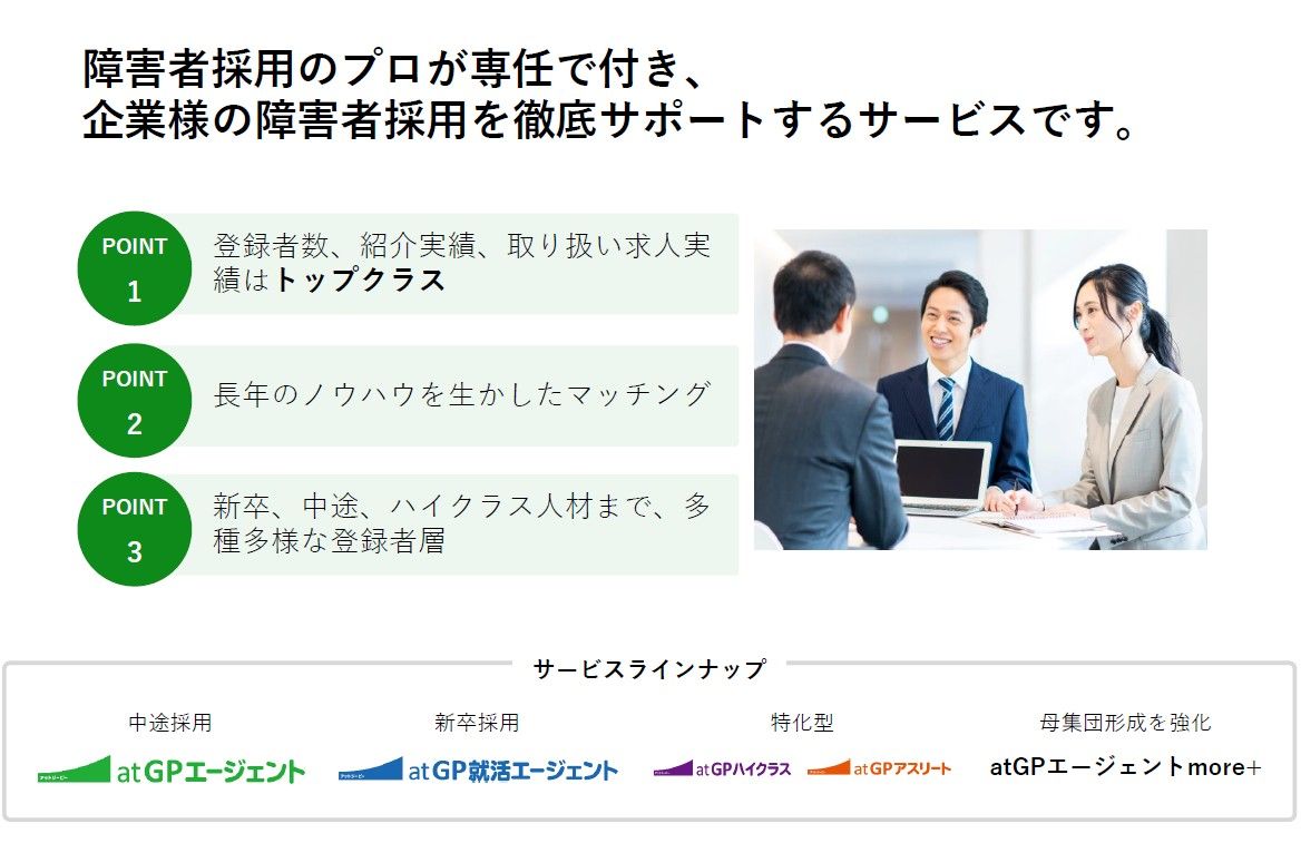 障害者採用サービス(atGP)