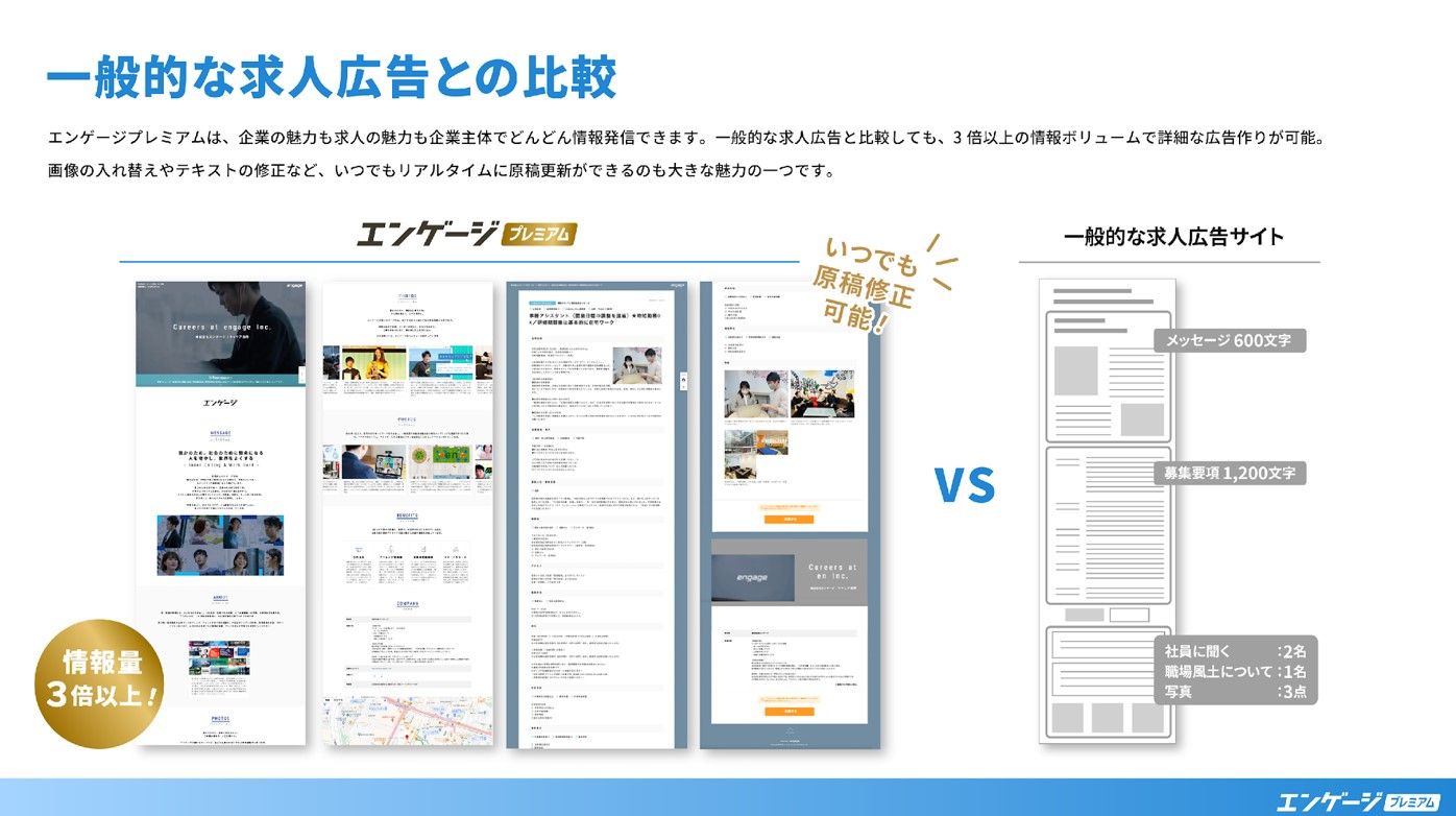engageの求人露出強化プラン「エンゲージプレミアム」