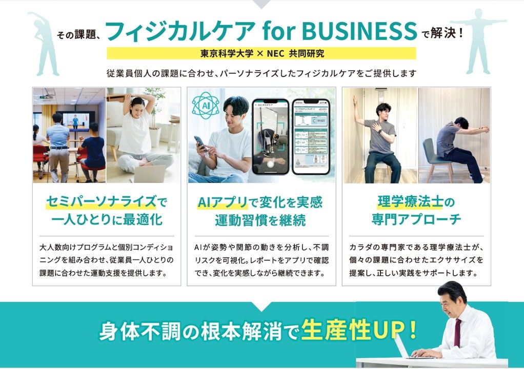 『フィジカルケア for BUSINESS』